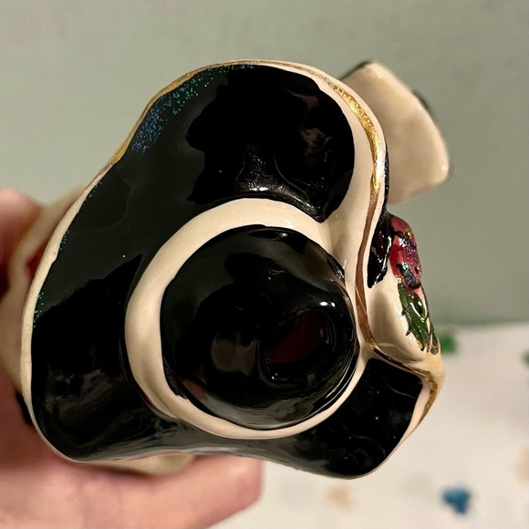 VINTAGE HEATHER GOLDMINC FOR BLUE SKY CORP CAROLER CERAMIC TEALIGHT HOLDER 2001 - Picture 11 of 14